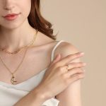 Haoze Initial Letter Ring for Women Girls Gold Stackable Alphabet Rings with Initial Adjustable Crystal Inlaid Initial Rings Bridesmaid Gift - Image 4